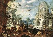 Roelant Savery Landscapes with Wild Beasts Spain oil painting reproduction